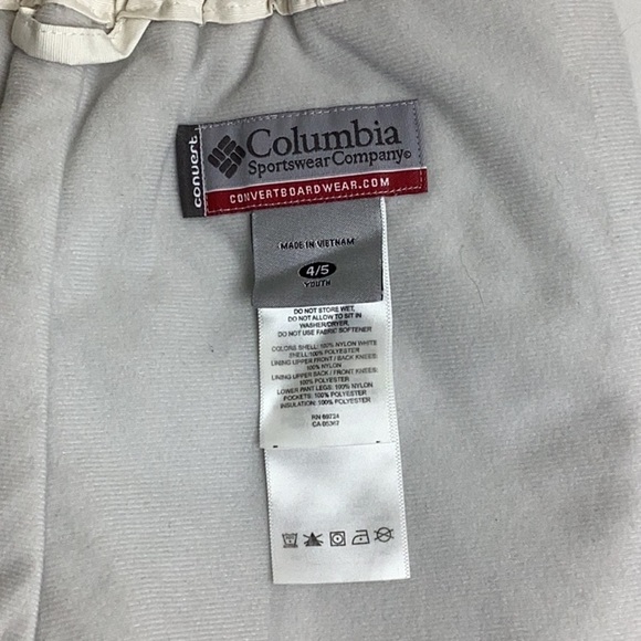 Columbia Convert Snow pants Youth Size 4/5 - Picture 5 of 11